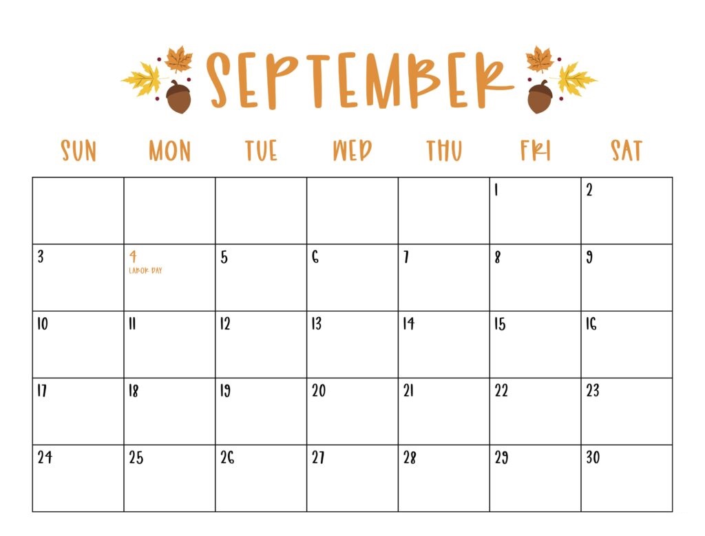 Printable September 2023 Calendar